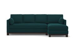 Avalon 2pc Sleeper Sectional :: Leg Finish: Espresso / Sleeper Option: Memory Foam Mattress / Configuration: RAF - Chaise on the Right