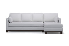 Avalon 2pc Sleeper Sectional :: Leg Finish: Espresso / Sleeper Option: Memory Foam Mattress / Configuration: RAF - Chaise on the Right