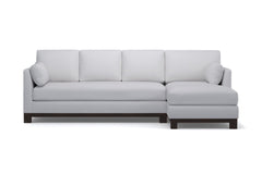 Avalon 2pc Sleeper Sectional :: Leg Finish: Espresso / Sleeper Option: Deluxe Innerspring Mattress / Configuration: RAF - Chaise on the Right