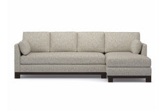 Avalon 2pc Sleeper Sectional :: Leg Finish: Espresso / Sleeper Option: Memory Foam Mattress / Configuration: RAF - Chaise on the Right