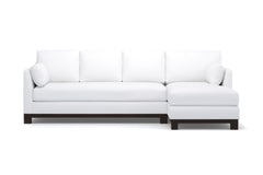 Avalon 2pc Sleeper Sectional :: Leg Finish: Espresso / Sleeper Option: Memory Foam Mattress / Configuration: RAF - Chaise on the Right