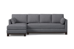 Avalon 2pc Sectional Sofa :: Leg Finish: Espresso / Configuration: LAF - Chaise on the Left