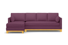 Avalon 2pc Sectional Sofa :: Leg Finish: Natural / Configuration: LAF - Chaise on the Left