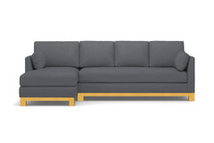 Avalon 2pc Sectional Sofa :: Leg Finish: Natural / Configuration: LAF - Chaise on the Left