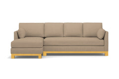 Avalon 2pc Sectional Sofa :: Leg Finish: Natural / Configuration: LAF - Chaise on the Left