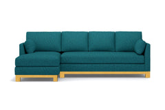 Avalon 2pc Sectional Sofa :: Leg Finish: Natural / Configuration: LAF - Chaise on the Left