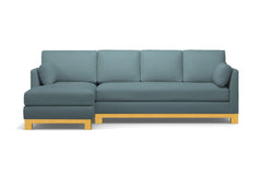 Avalon 2pc Sectional Sofa :: Leg Finish: Natural / Configuration: LAF - Chaise on the Left