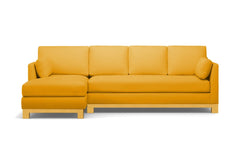 Avalon 2pc Sectional Sofa :: Leg Finish: Natural / Configuration: LAF - Chaise on the Left