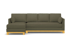 Avalon 2pc Sectional Sofa :: Leg Finish: Natural / Configuration: LAF - Chaise on the Left