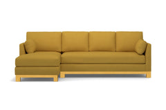 Avalon 2pc Sectional Sofa :: Leg Finish: Natural / Configuration: LAF - Chaise on the Left