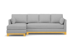 Avalon 2pc Sectional Sofa :: Leg Finish: Natural / Configuration: LAF - Chaise on the Left