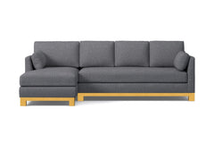 Avalon 2pc Sectional Sofa :: Leg Finish: Natural / Configuration: LAF - Chaise on the Left