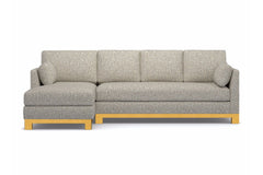 Avalon 2pc Sectional Sofa :: Leg Finish: Natural / Configuration: LAF - Chaise on the Left