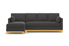 Avalon 2pc Sectional Sofa :: Leg Finish: Natural / Configuration: LAF - Chaise on the Left