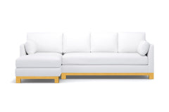 Avalon 2pc Sectional Sofa :: Leg Finish: Natural / Configuration: LAF - Chaise on the Left