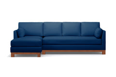 Avalon 2pc Sectional Sofa :: Leg Finish: Pecan / Configuration: LAF - Chaise on the Left