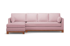 Avalon 2pc Sectional Sofa :: Leg Finish: Pecan / Configuration: LAF - Chaise on the Left