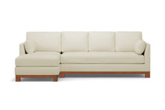 Avalon 2pc Sectional Sofa :: Leg Finish: Pecan / Configuration: LAF - Chaise on the Left