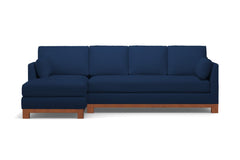 Avalon 2pc Sectional Sofa :: Leg Finish: Pecan / Configuration: LAF - Chaise on the Left