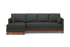 Avalon 2pc Sectional Sofa :: Leg Finish: Pecan / Configuration: LAF - Chaise on the Left