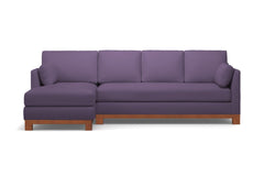 Avalon 2pc Sectional Sofa :: Leg Finish: Pecan / Configuration: LAF - Chaise on the Left