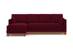 Avalon 2pc Sectional Sofa :: Leg Finish: Pecan / Configuration: LAF - Chaise on the Left