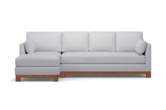 Avalon 2pc Sectional Sofa :: Leg Finish: Pecan / Configuration: LAF - Chaise on the Left