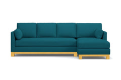 Avalon 2pc Sectional Sofa :: Leg Finish: Natural / Configuration: RAF - Chaise on the Right