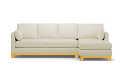 Avalon 2pc Sleeper Sectional :: Leg Finish: Natural / Sleeper Option: Deluxe Innerspring Mattress / Configuration: RAF - Chaise on the Right