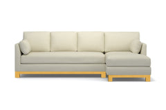 Avalon 2pc Sectional Sofa :: Leg Finish: Natural / Configuration: RAF - Chaise on the Right