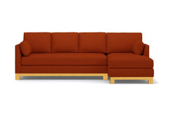 Avalon 2pc Sectional Sofa :: Leg Finish: Natural / Configuration: RAF - Chaise on the Right