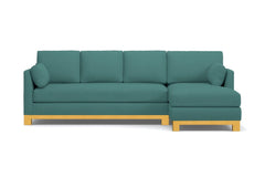 Avalon 2pc Sectional Sofa :: Leg Finish: Natural / Configuration: RAF - Chaise on the Right