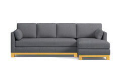 Avalon 2pc Sectional Sofa :: Leg Finish: Natural / Configuration: RAF - Chaise on the Right