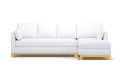 Avalon 2pc Sectional Sofa :: Leg Finish: Natural / Configuration: RAF - Chaise on the Right