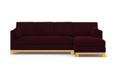 Avalon 2pc Sectional Sofa :: Leg Finish: Natural / Configuration: RAF - Chaise on the Right