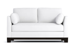 Avalon Twin Size Sleeper Sofa Bed :: Leg Finish: Espresso / Sleeper Option: Deluxe Innerspring Mattress