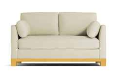 Avalon Twin Size Sleeper Sofa Bed :: Leg Finish: Natural / Sleeper Option: Memory Foam Mattress