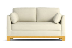 Avalon Apartment Size Sleeper Sofa Bed :: Leg Finish: Natural / Sleeper Option: Memory Foam Mattress