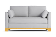 Avalon Twin Size Sleeper Sofa Bed :: Leg Finish: Natural / Sleeper Option: Deluxe Innerspring Mattress