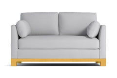 Avalon Twin Size Sleeper Sofa Bed :: Leg Finish: Natural / Sleeper Option: Memory Foam Mattress