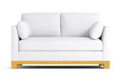 Avalon Twin Size Sleeper Sofa Bed :: Leg Finish: Natural / Sleeper Option: Memory Foam Mattress