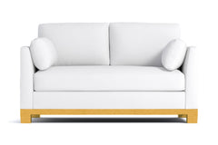 Avalon Apartment Size Sleeper Sofa Bed :: Leg Finish: Natural / Sleeper Option: Memory Foam Mattress