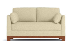 Avalon Apartment Size Sleeper Sofa Bed :: Leg Finish: Pecan / Sleeper Option: Deluxe Innerspring Mattress