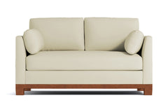 Avalon Apartment Size Sleeper Sofa Bed :: Leg Finish: Pecan / Sleeper Option: Deluxe Innerspring Mattress