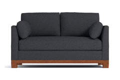 Avalon Apartment Size Sleeper Sofa Bed :: Leg Finish: Pecan / Sleeper Option: Memory Foam Mattress