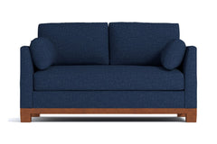 Avalon Apartment Size Sleeper Sofa Bed :: Leg Finish: Pecan / Sleeper Option: Deluxe Innerspring Mattress