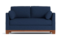 Avalon Apartment Size Sleeper Sofa Bed :: Leg Finish: Pecan / Sleeper Option: Memory Foam Mattress