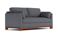 Avalon Queen Size Sleeper Sofa Bed :: Leg Finish: Pecan / Sleeper Option: Memory Foam Mattress