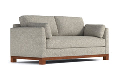 Avalon Queen Size Sleeper Sofa Bed :: Leg Finish: Pecan / Sleeper Option: Deluxe Innerspring Mattress