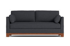 Avalon Queen Size Sleeper Sofa Bed :: Leg Finish: Pecan / Sleeper Option: Deluxe Innerspring Mattress